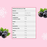 Grosellas negras liofilizadas 250g - Frutas liofilizadas - Frutas secas liofilizadas - Grosellas negras secas para repostería, muesli, decoración de tartas, postres Productos deshidratados Naty Shop