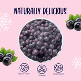 Grosellas negras liofilizadas 250g - Frutas liofilizadas - Frutas secas liofilizadas - Grosellas negras secas para repostería, muesli, decoración de tartas, postres Productos deshidratados Naty Shop