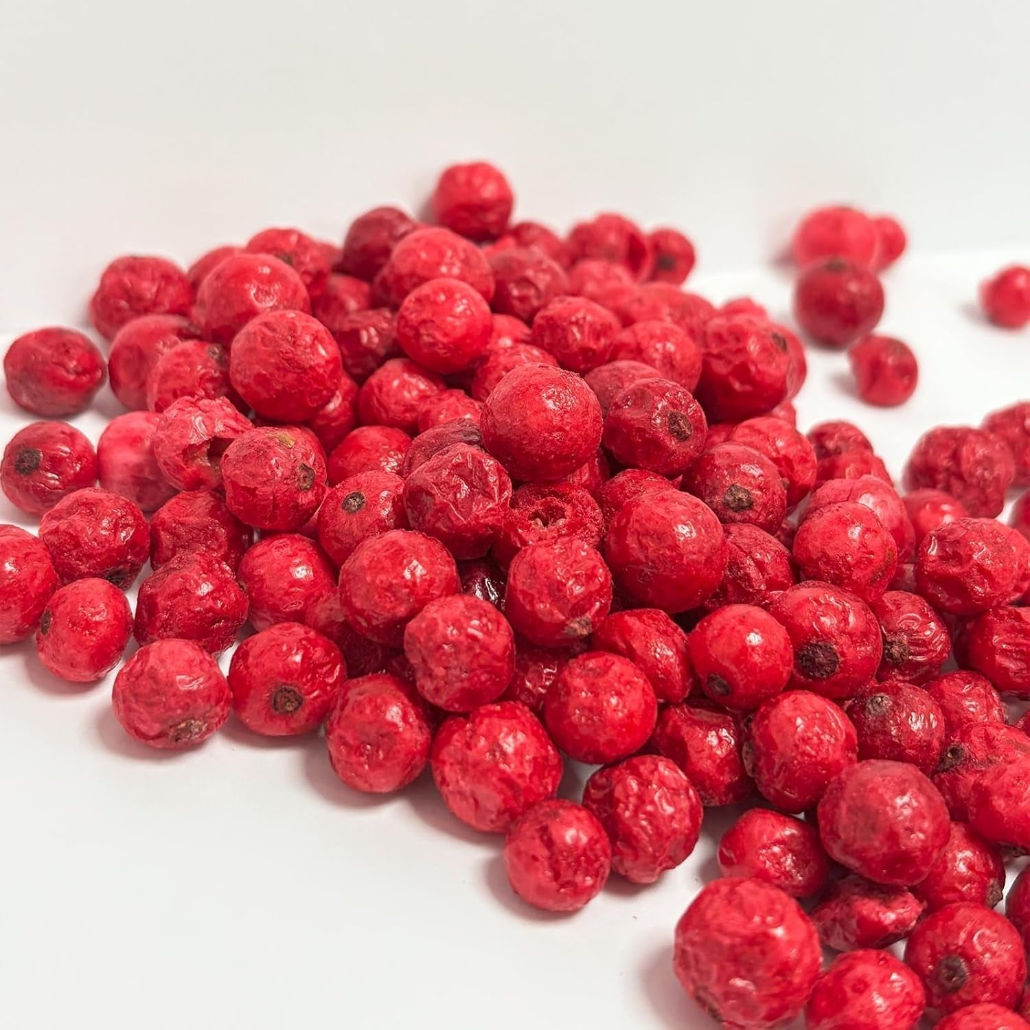 Grosellas rojas enteras liofilizadas 100g - Frutas liofilizadas - Frutas secas liofilizadas - Grosellas para repostería, decoración de tartas, snacks, muesli, postres Productos deshidratados Naty Shop