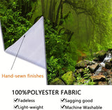 Alfombra tapiz bosque lienzo árbol cascada niebla Hogar - Accesorios y Decoración Naty Shop