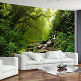 Alfombra tapiz bosque lienzo árbol cascada niebla Hogar - Accesorios y Decoración Naty Shop Cascada en el bosque 300L X 180B Cm