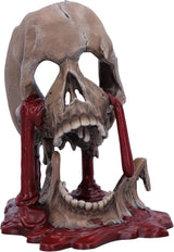 Calavera Renacentista, 19cm, Resina, Negro y Dorado, Motivo Barroco Dorado, Adorno de Calavera Negra, Decoración Gótica, Fundida en la mejor resina sintética, Pintada a mano por expertos Naty Shop Estatuillas y Esculturas Marrón 16,5cm