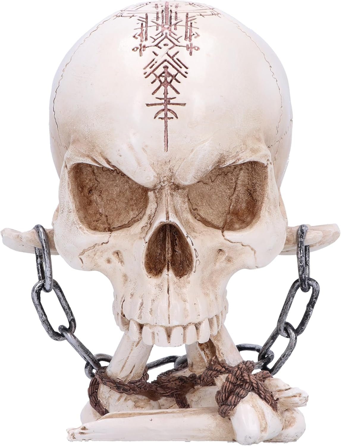 Cráneo renacentista, 19 cm, resina, negro y dorado, diseño barroco dorado, adorno de calavera negra, decoración gótica, fundido con la mejor resina sintética, pintado a mano por expertos Naty Shop Estatuillas y esculturas Rupt blanco 14,5 cm