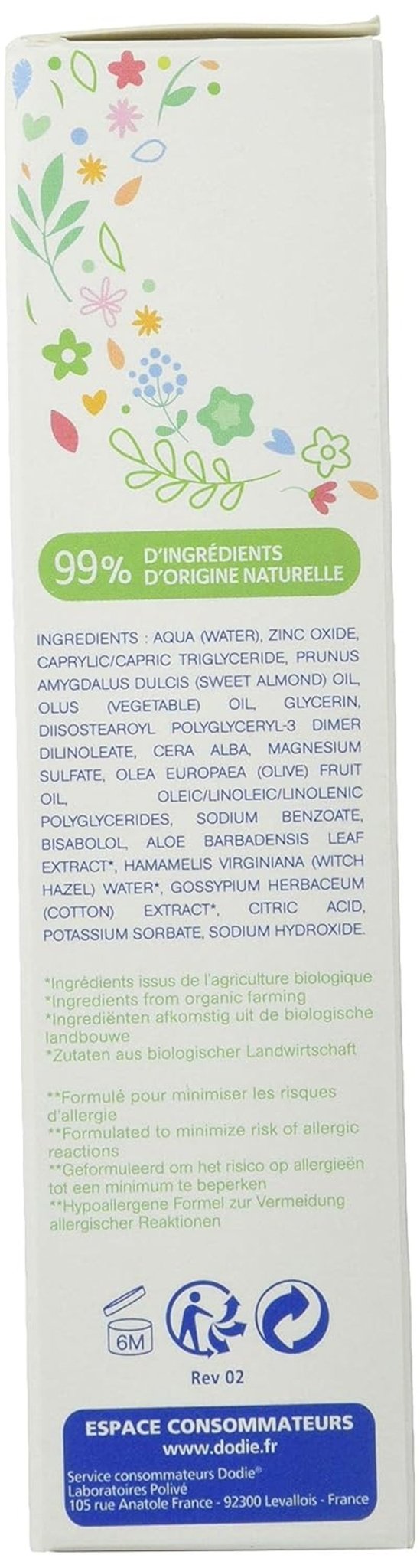 Crema sustitutiva sin perfume desde el nacimiento 75 ml Infantil - Baño y Cuidado Naty Shop