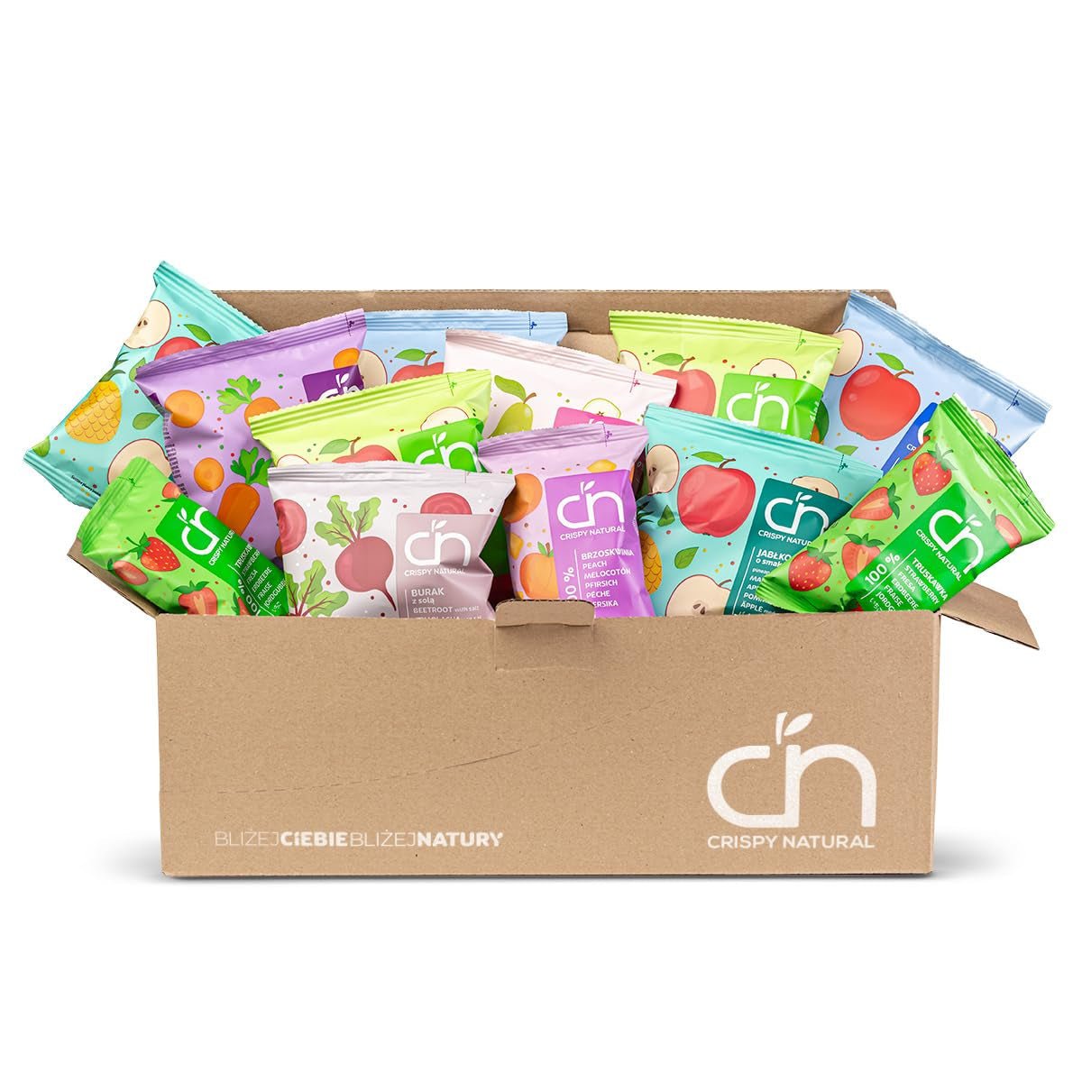 Mix Snack Crujiente Natural (12, Mix Frutas) Naty Shop Productos Deshidratados 1,5 G (Pack de 12) Mix Frutas y Verduras
