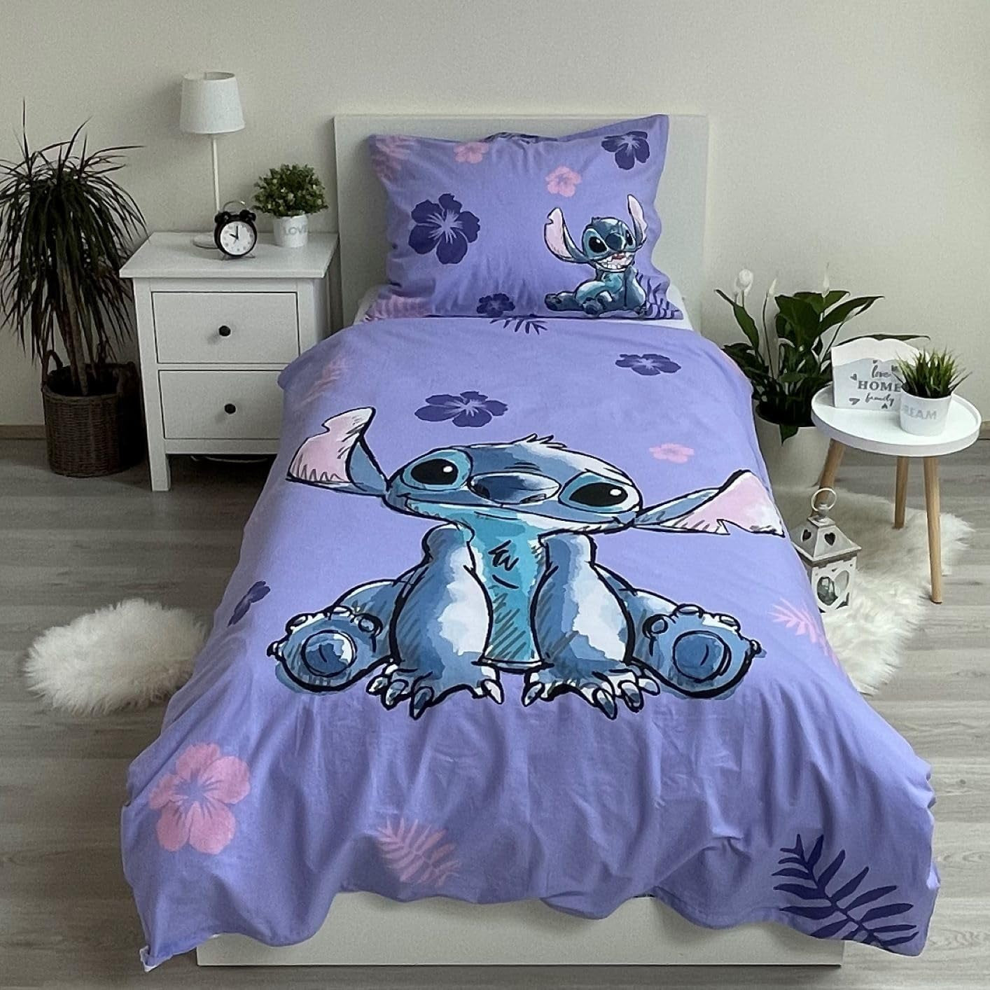 Ropa de cama infantil de 2 piezas Lilo y Stitch, 100% algodón Ropa de cama - infantil Naty Shop