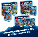 LEGO Dreamzzz 2 en 1 Coopers Dino-Mech C-Rex Pterodáctilo T.Rex Figura de acción para niños y niñas Set de aventuras de juguetes creativos Regalo para niños 9 años 71484 Juegos de construcción Beuche den LEGO-Store