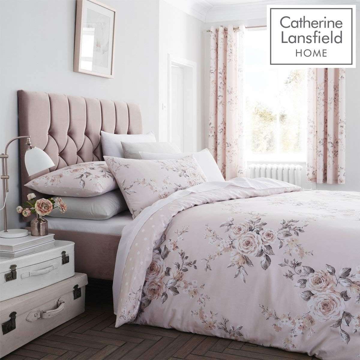 Catherine Lansfield Colcha Canterbury, Cuidado Fácil, Blush, Colcha - 220X230Cm Camas y Mantas Catherine Lansfield