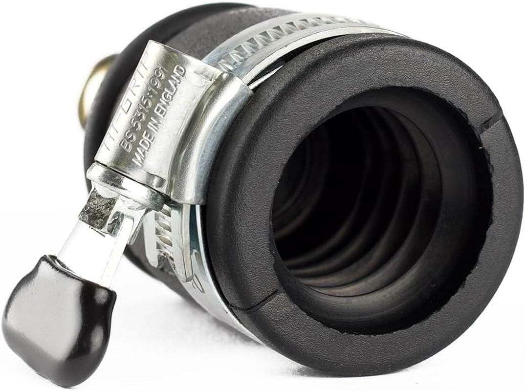Conector de grifo push-fit | Diámetro 20-30 mm | Latón macizo | Seguro y duradero | Fijación segura | Robusto y resistente a la corrosión, negro/plata/oro