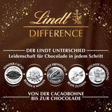Barra de chocolate con almendras navideñas Lindt | 100 gramos | Almendras en crema de nueces recubiertas del más fino chocolate con leche | regalo de chocolate de navidad