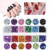 5600 Stück Strasssteine ​​​​Nägel Nail Art, 36 Farben Glitzersteine, Dekorationen Nagelsteine ​​​​Für Nagelkunst, Einschließlich Wachsstift Für Strasssteine ​​​​Und Strass-Picker