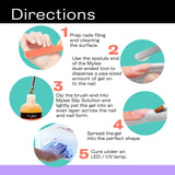 Mylee Magic Extender Gel Tool con dos extremos - 2 en 1 Pinsel & Spachtel para UV/LED Nagelkunst, Nagelspitzen y para extensiones