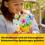 LEGO Creator Set de aspersores de flores 3 en 1, decoración de la habitación de los niños, construye un aspersor con un ramo de flores, botas de goma o 2 pájaros de juguete, regalo creativo para niñas y niños de 8 años 31149 Juegos de construcción Besuche den LEGO-Store