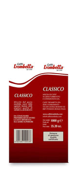 Caffè Trombetta Italien Kaffee Geröstete Kaffeebohnen, clásico. Eine perfekte Harmonie zwischen Aroma und Körper - 1 kg