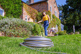 Manguera HOZELOCK - Ultramax 12,5 mm x 30 m, hasta 70 % de PVC reciclado, robusta, resistente a la intemperie, antitorsión, resistente a dobleces y aplastamientos, gris
