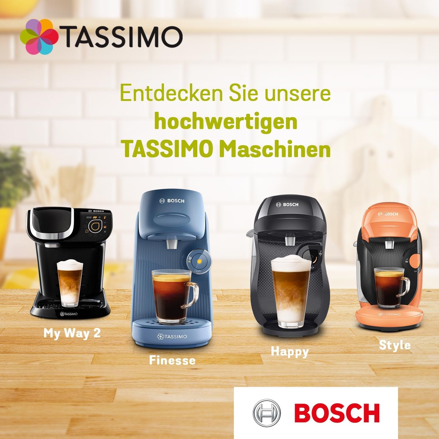 Tassimo Kapseln Jacobs Café au Lait, 5 x 16 monodosis, 80 Kaffeekapseln