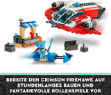 LEGO Star Wars: Las aventuras del joven Jedi Halcón de Fuego Carmesí, Set inicial para niños con nave espacial para construir, moto deslizadora y 3 figuras, regalo para niños y niñas de 4 años 75384 Juegos de construcción Besuche den LEGO-Store