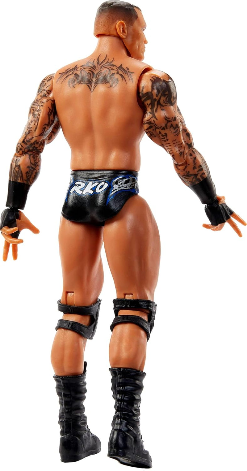 Mattel WWE Randy Orton Figura de acción, Serie de batalla principal #154, Aprox. Personaje coleccionable de 15cm de altura con 10 puntos de movimiento y apariencia realista, JCV42, [Multicolor] Figuras de acción Naty Shop