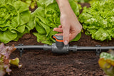Válvula de regulación y cierre Gardena Micro-Drip-System de 13 mm (1/2 pulgada): cierre sencillo de tuberías y regulación continua del caudal de agua, accesorio para colocar tuberías de goteo (13207-20)
