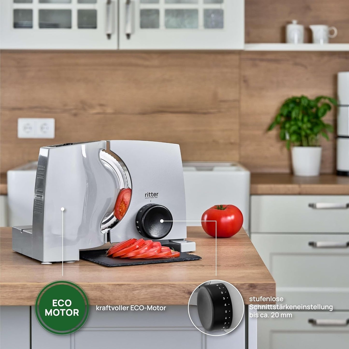 Ritter Nova 1 Duo plus Cortadora eléctrica multifuncional Rasnite y Rebanadoras Naty Shop