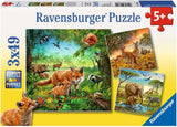 Ravensburger Puzzle para niños - 09330 Animales de la Tierra - Puzzle para niños a partir de 5 años, con 3X49 piezas Puzzle Naty Shop Fotografic