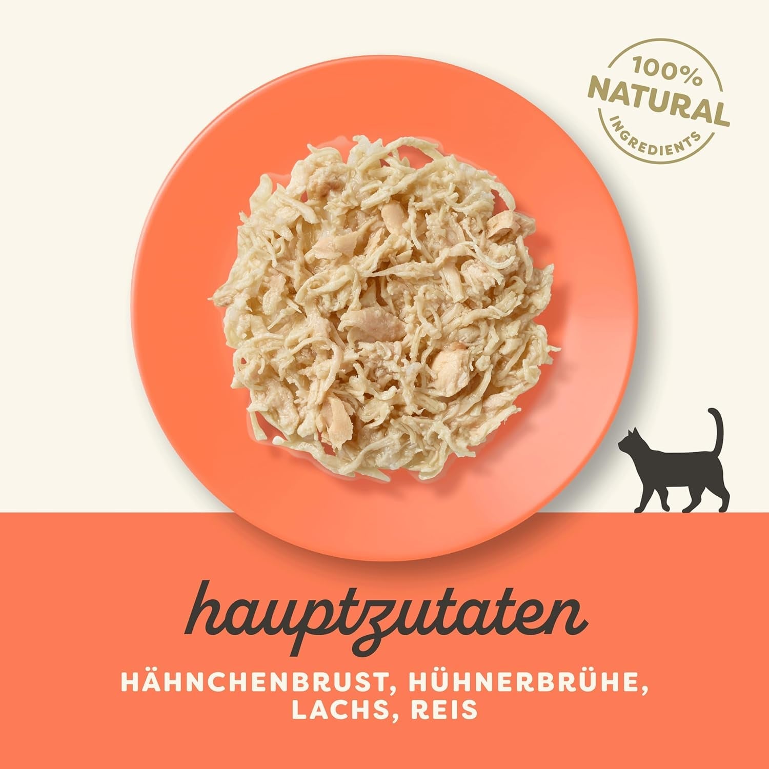 Applaws Comida Húmeda para Gatos 100% Natural, Pechuga de Pollo con Salmón en Caldo - Paquete de 12 Sobres de 70g