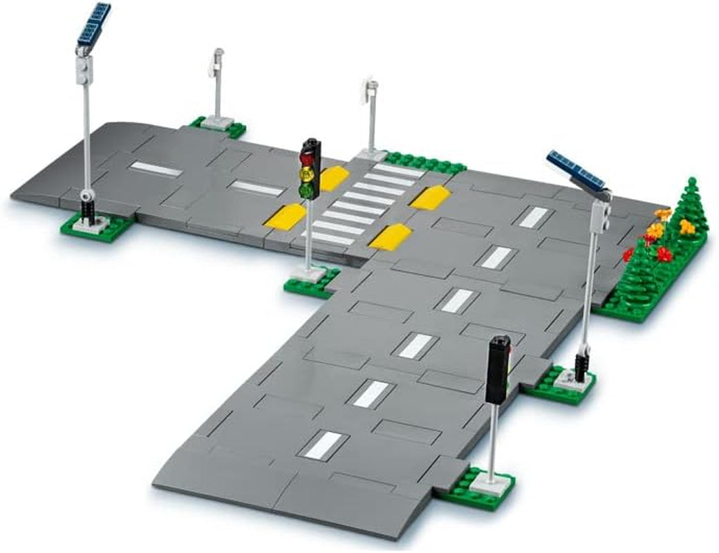 LEGO City Juego de construcción Intersección de carreteras con semáforos con ladrillos que brillan en la oscuridad 60304 Juegos de construcción Besuche den LEGO-Store