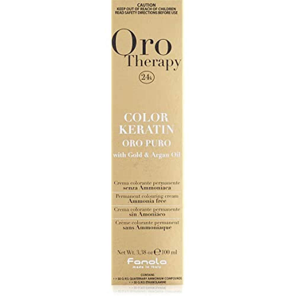Fanola Oro Therapy Color Keratin 5.0 100ml Tinte Naty Shop 11.1 Super Rubio Platino Ceniza