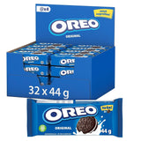 OREO Original - Galletas crujientes con cacao y delicioso relleno de crema con sabor a vainilla - 32 x 44g