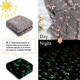 Kanguru Colcha Resplandor Manta Que Brilla En La Oscuridad Manta De Mariposa Manta Suave 130X150Cm Colcha De Sofá Luminosa. Manta infantil que brilla en la oscuridad, gris Camas y mantas Besuche den Kanguru-Store
