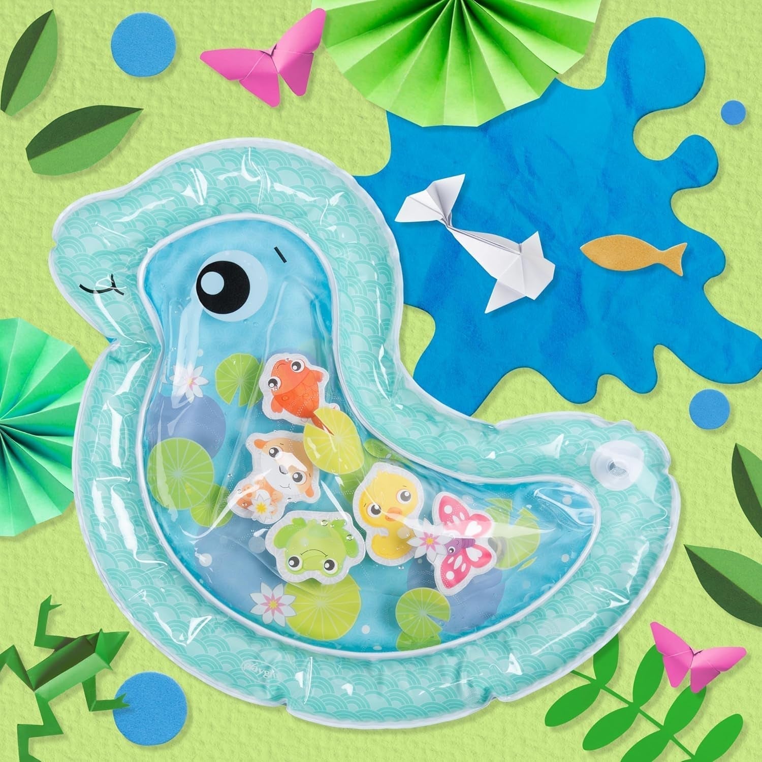 Playgro colchoneta de agua bebe, colchoneta hinchable de juegos acuáticos juguete bebe juguete sensorial para 3 6 9 meses Juguetes Bebe Naty Shop