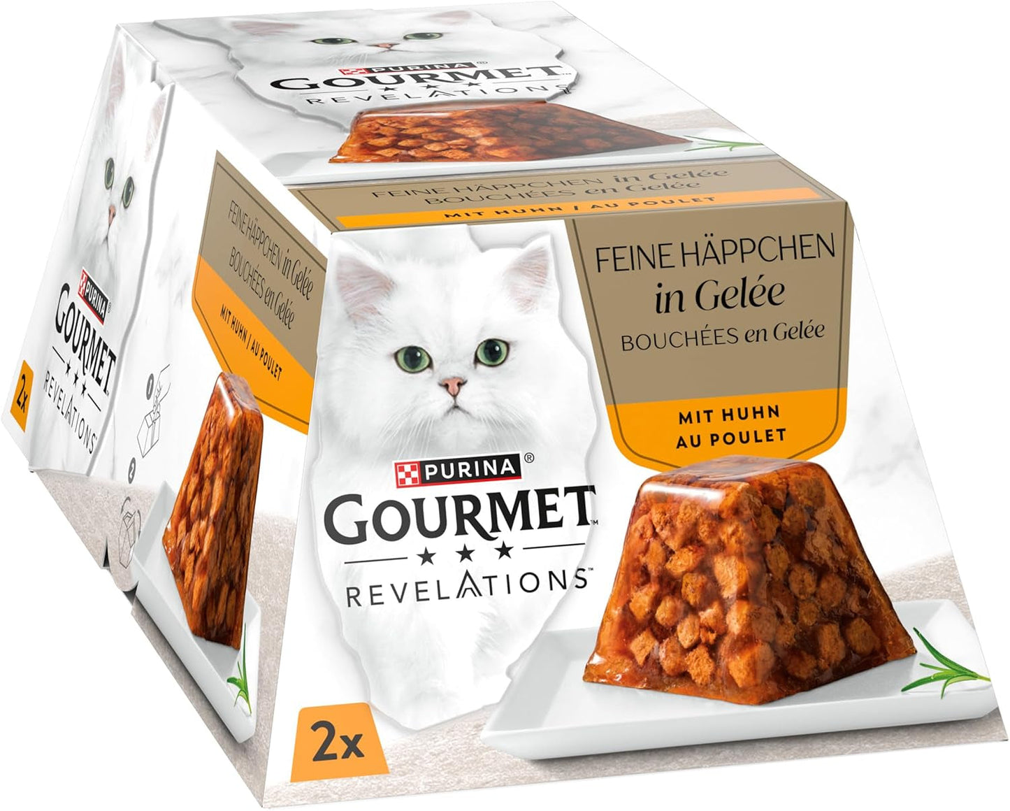 Revelations, Katzenfutter nass in Gelée, mit Huhn, paquete de 24 unidades (24 x 57 g)