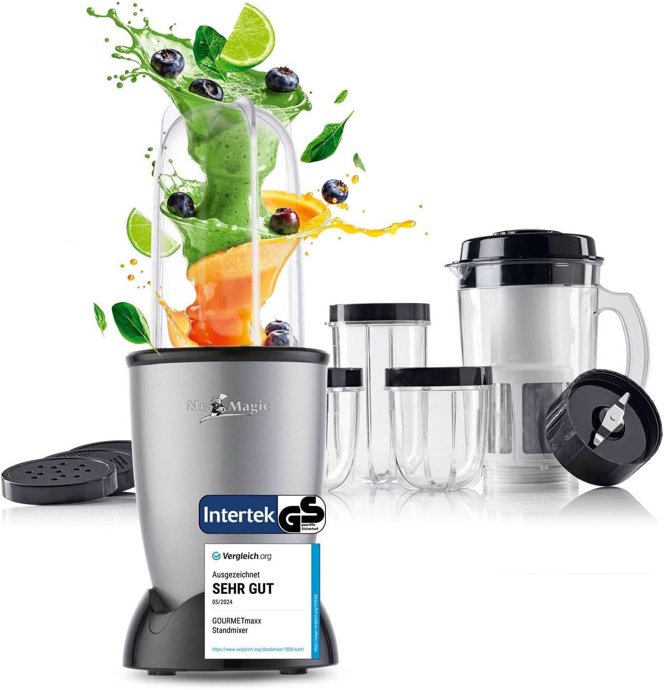 Batidora, Batidora Gourmetmaxx Mr Magic con paquete de accesorios Xxl Naty Shop