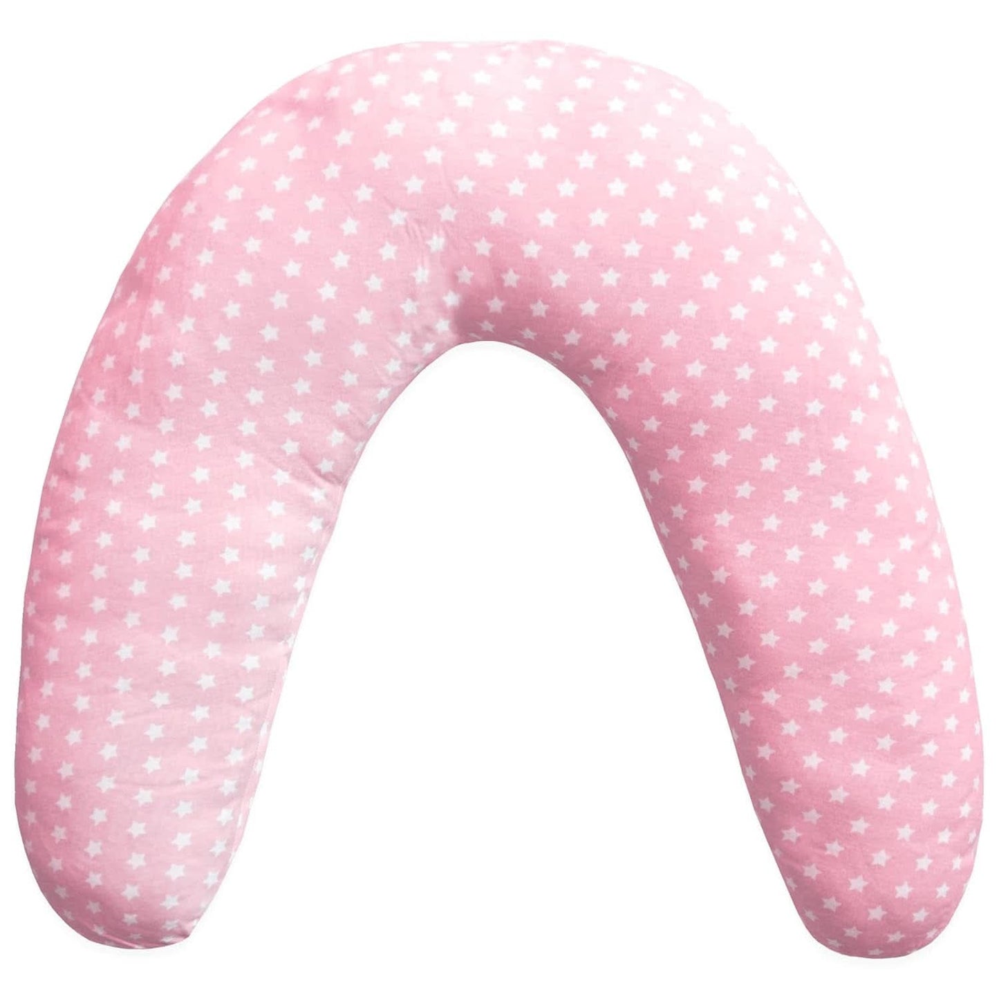 Cojín de lactancia para recién nacido, XL, Funda 100% algodón, desenfundable y lavable, Relleno de Poliéster, Estampado de estrellas Accesorios Alimentación y Lactancia Bebe Naty Shop Rosa XL
