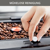 Krups Intuition Preference cafetera espresso totalmente automática con funcionamiento similar a un teléfono inteligente, pantalla táctil a color de 3,5", tecnología Smart Slide, sistema de iluminación intuitivo, 11 bebidas, recipiente para leche, EA873810
