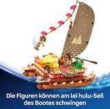 LEGO Ç€ Disney Moana 2: Balsa de aventuras de Moana - Barco de juguete con velas, cubierta extraíble, fogata y 3 minimuñecas, incluidas Loto y Moni - Regalo para niñas mayores de 6 años y fans - 43270 Juegos de construcción Beuche den LEGO-Store