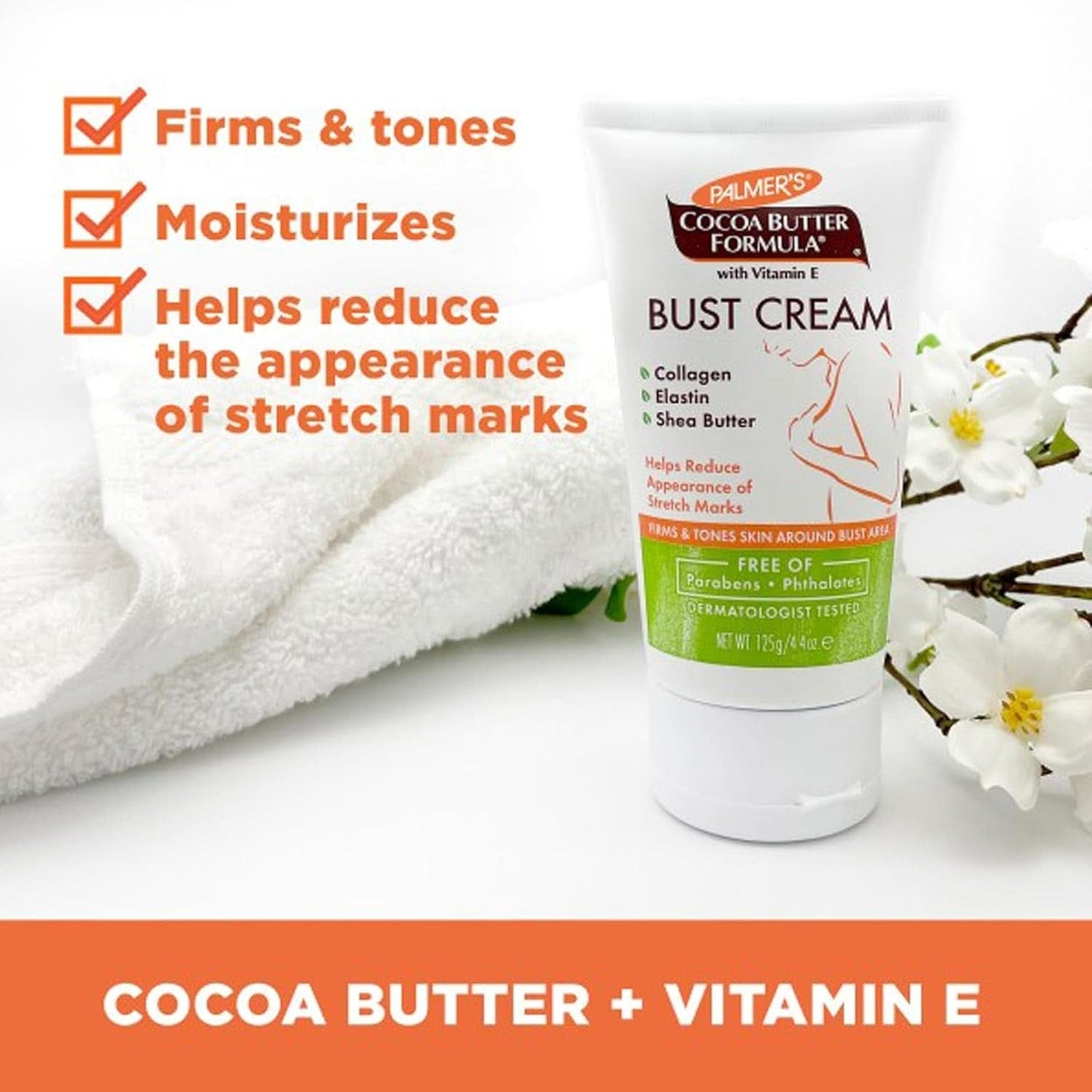 Palmer's Embarazo Manteca de Cacao, la crema para restaurar el busto tras el parto Cosmética y Belleza Naty Shop