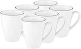 Seltmann Weiden - Lido Black Line - Vajilla de 36 piezas - Porcelana (incluidas 6 tazas de café)