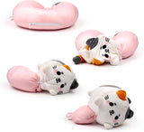 Puckator Swapseazzz Almohada de Viaje de Felpa 2 en 1 Lola La Gatta Blanco Almohadas de Viaje Estándar Naty Shop