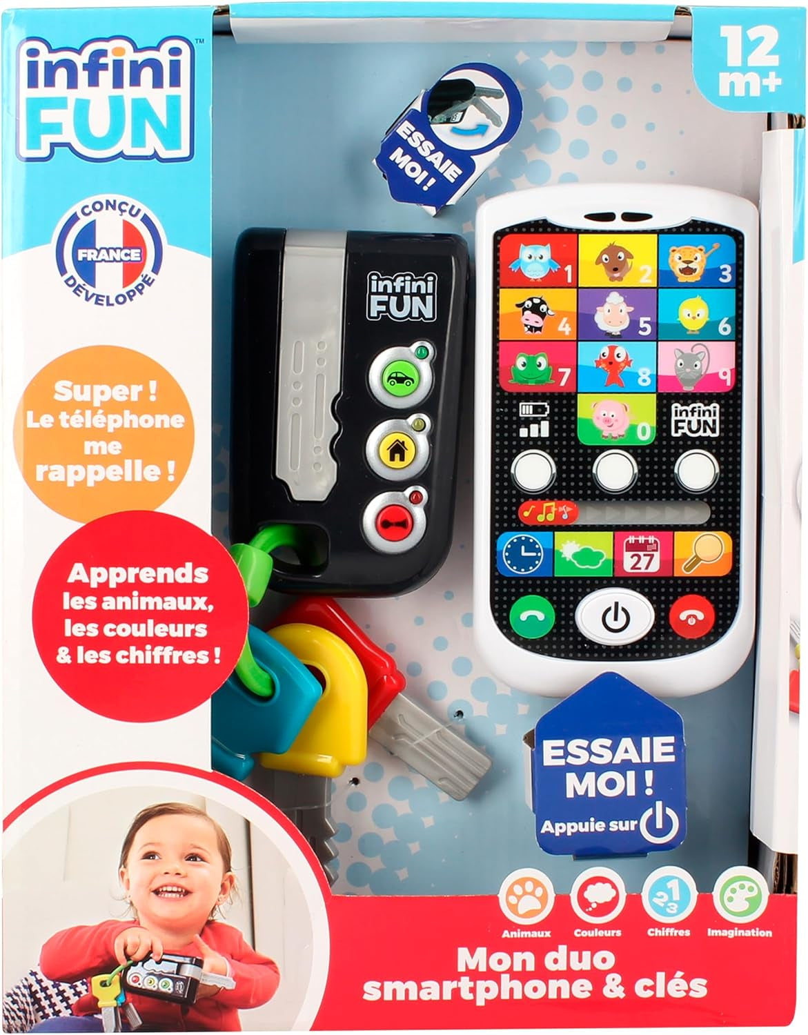 My Duo High-Tech Phone + Key: un teléfono y una llave muy realistas. - Juguete para múltiples proyectos de aprendizaje a partir de 12 meses Bebe Naty Shop Toys Título predeterminado