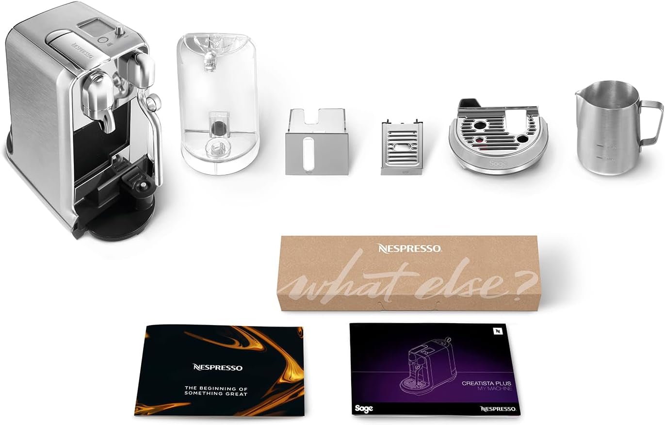 Sage Nespresso SNE800BSS Creatista Plus cafetera espresso de cápsulas, acero inoxidable cepillado