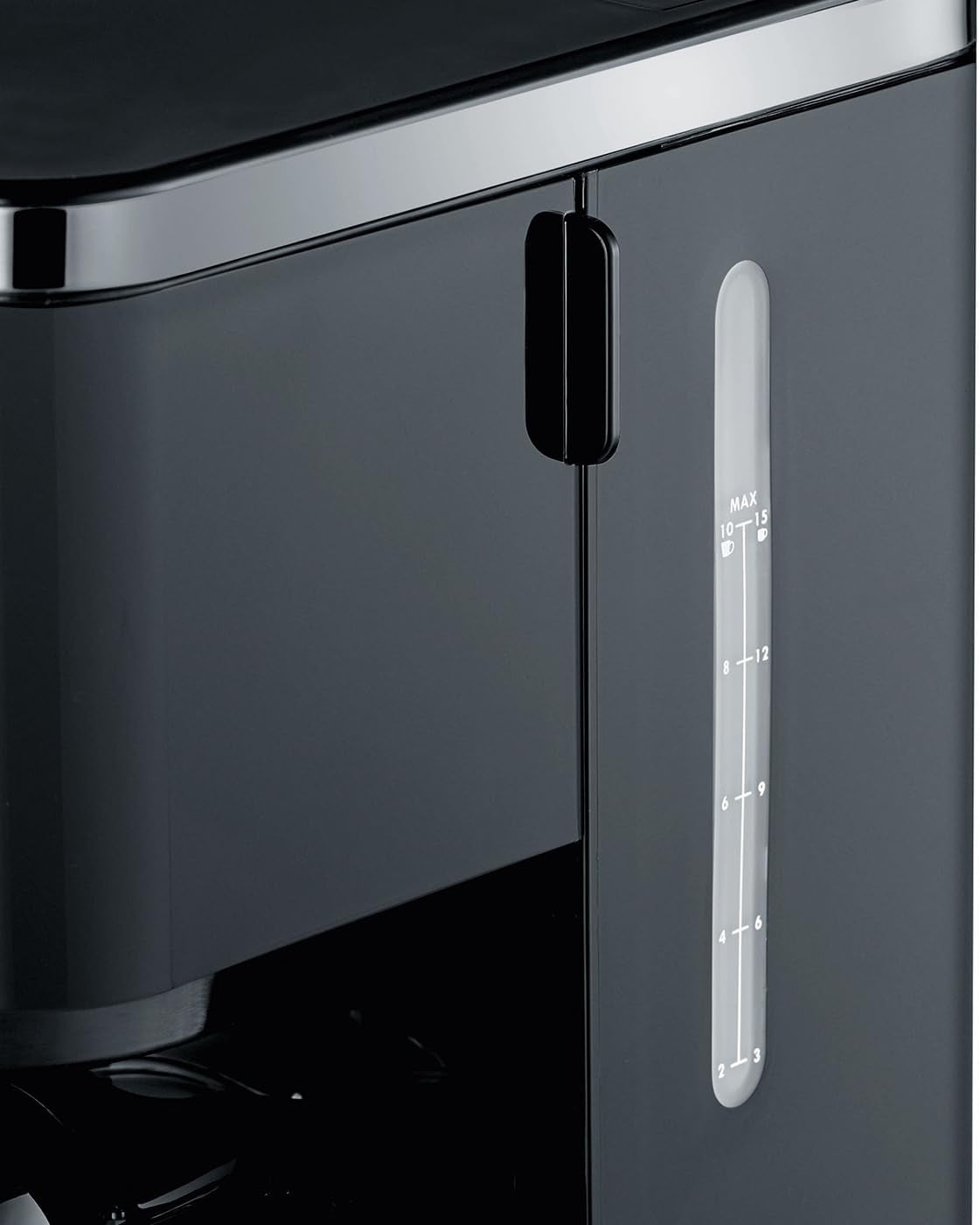 GRAEF. FK402 Cafetera espresso con filtro negra, 1,25 L, función de mantenimiento de calor, temporizador, función de preinfusión, cabezal de preparación para un desarrollo óptimo del sabor, fácil de usar