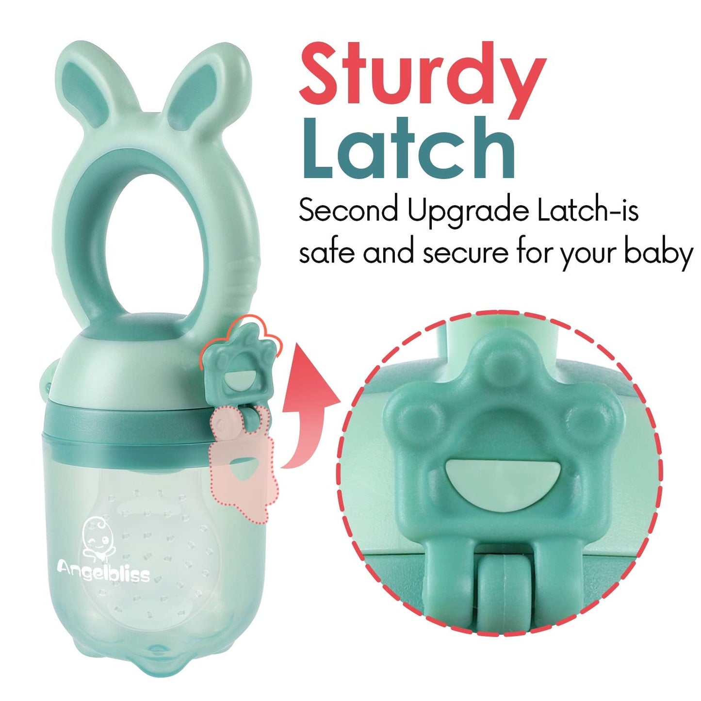 Tétine Pour Bébé/Tétine à Fruit/Tetine Grignoteuse Bebe/Tétine D'alimentation Pour Bébé - Toy de Dentition Pour Bébé, Sans BPA (Paquete de 2)