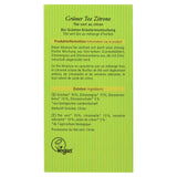 Té verde ecológico con limón, 20 bolsitas, 40 g