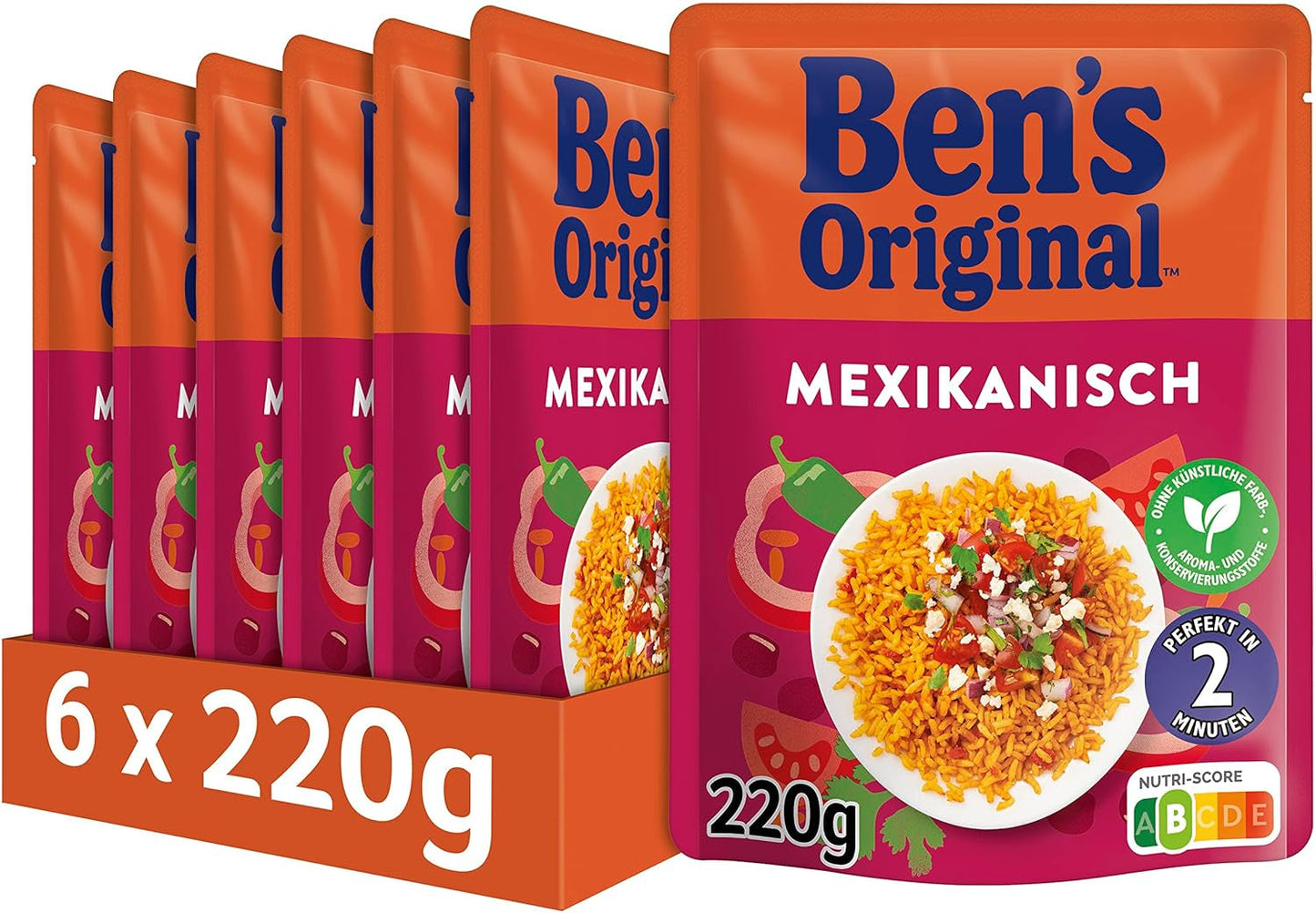BEN'S ORIGINAL™ arroz mexicano express 6 x 220g