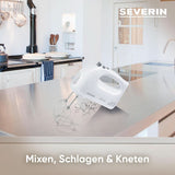 SEVERIN Batidora de mano HM3820 (LBH 20X9X14 Cm) LBH 20X9X14 Cm Weiß Cocina Naty Shop