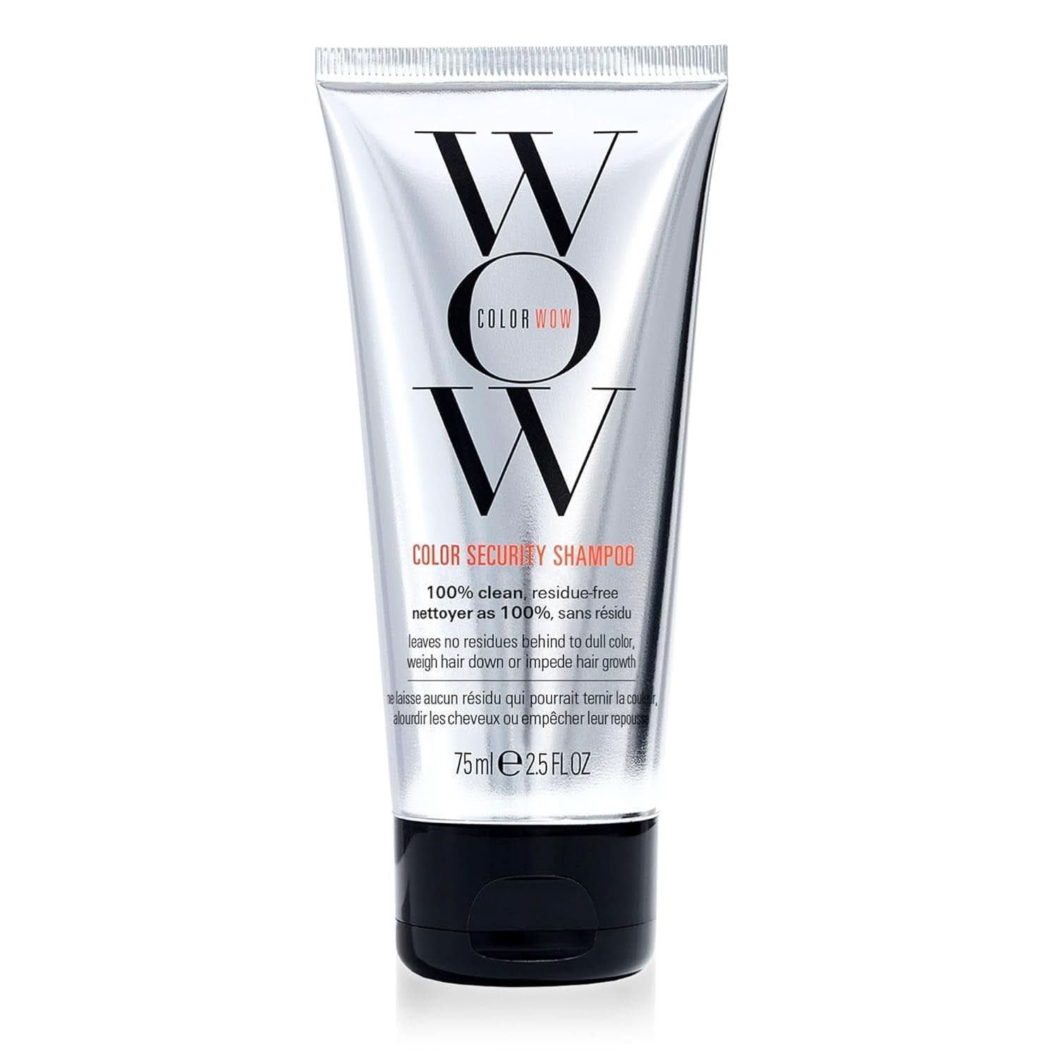 Wow Color Shampoo, champú para el cuidado del color sin siliconas y sin sulfatos para cabellos teñidos, 250 ml Ducha y baño Naty Shop 75 ml
