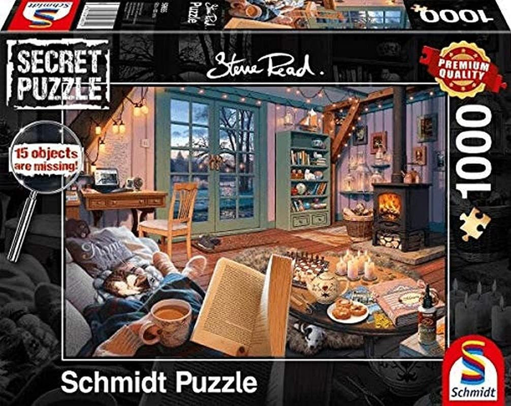 Schmidt Spiele 59655 En la casa de vacaciones Puzzle secreto de 1000 piezas Puzzle Naty Shop Título predeterminado