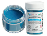 Colorante comestible Sugarflair Lustre, azul glaciar, polvo de brillo comestible para pasteles, magdalenas, chocolate, pasteles, postres, helados, bebidas, cócteles y más, 4 g