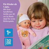 Baby Born Rosie muñeca blanda 30 cm con 6 sonidos y biberón, rosa